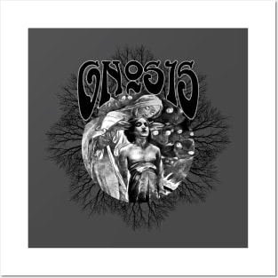 GNOSIS - art nouveau psychedelic esoteric occult spiritual design Posters and Art